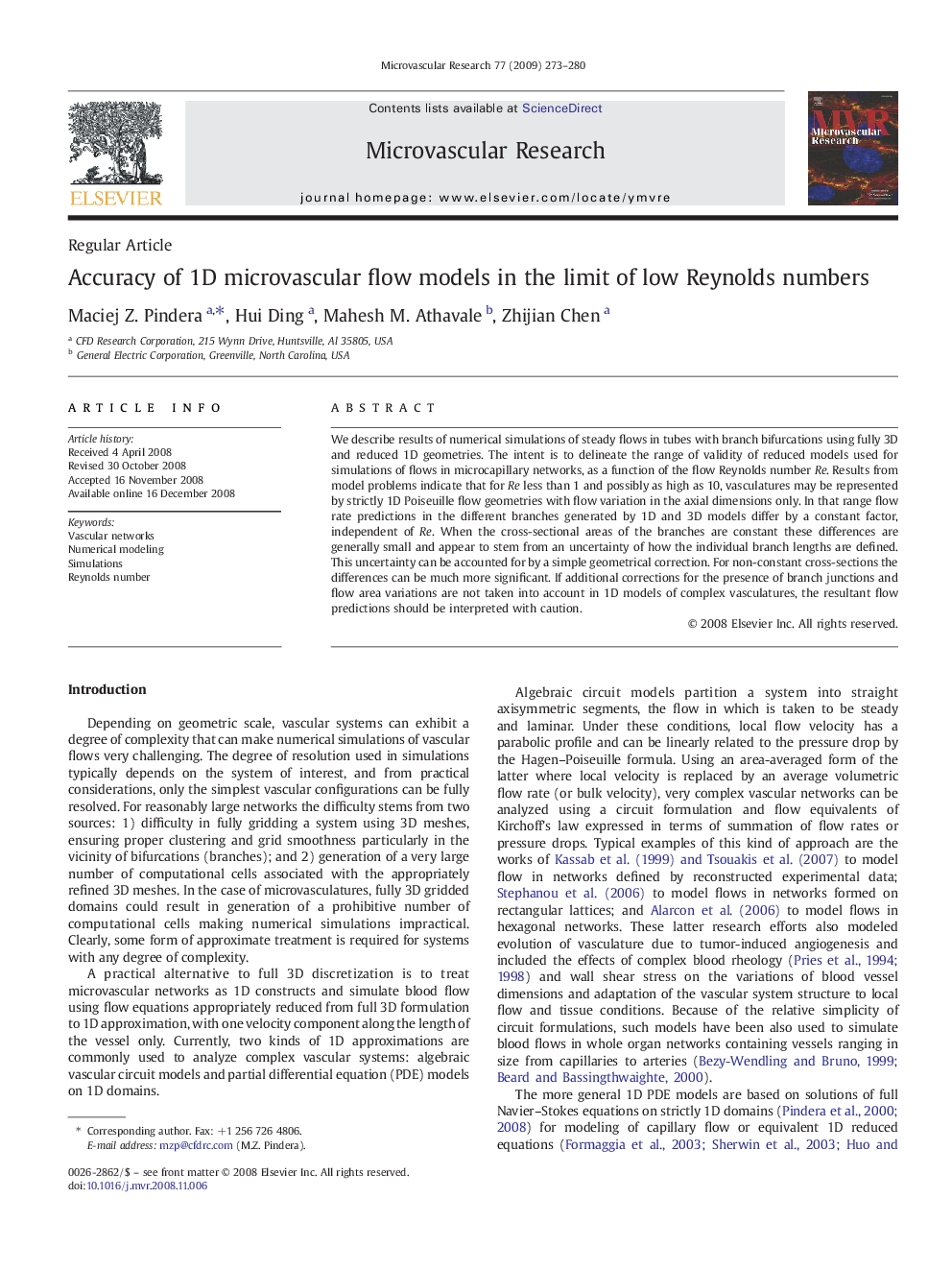 Accuracy of 1D microvascular flow models in the limit of low Reynolds numbers