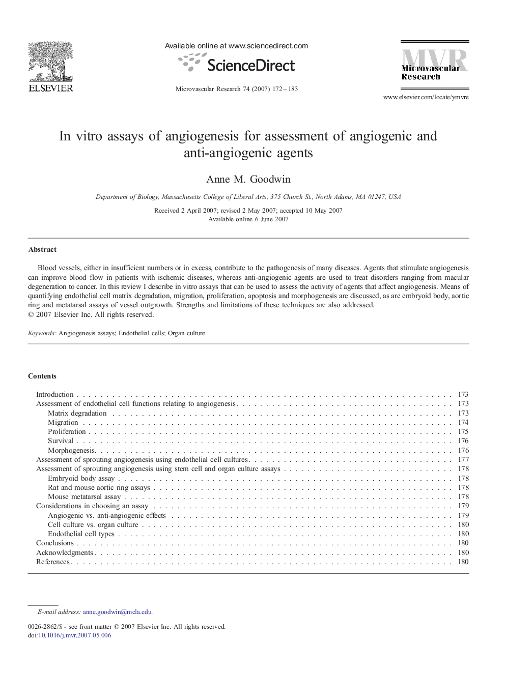 In vitro assays of angiogenesis for assessment of angiogenic and anti-angiogenic agents