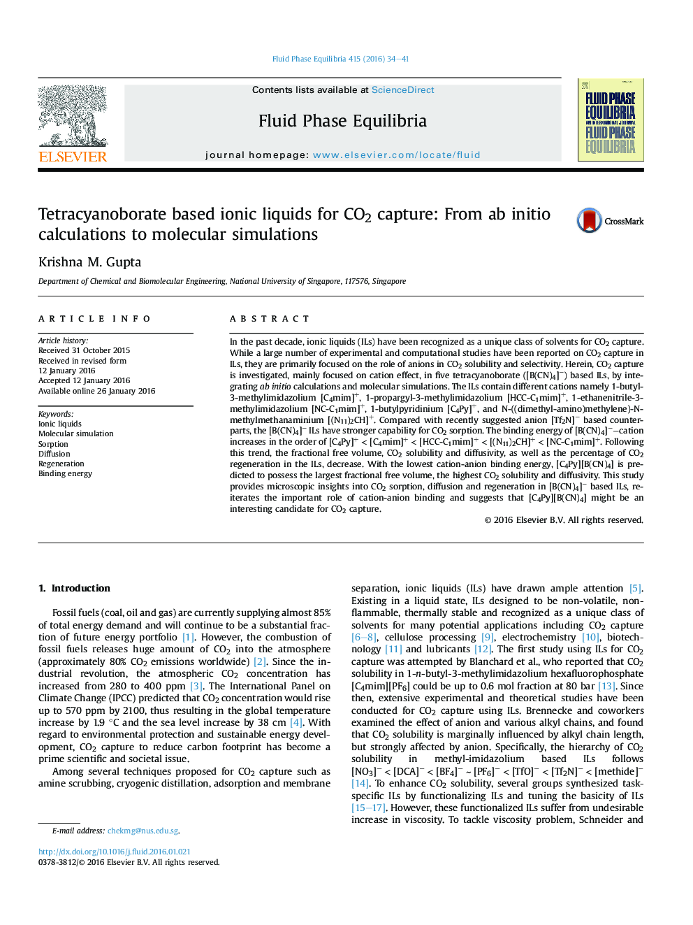 Tetracyanoborate based ionic liquids for CO2 capture: From ab initio calculations to molecular simulations