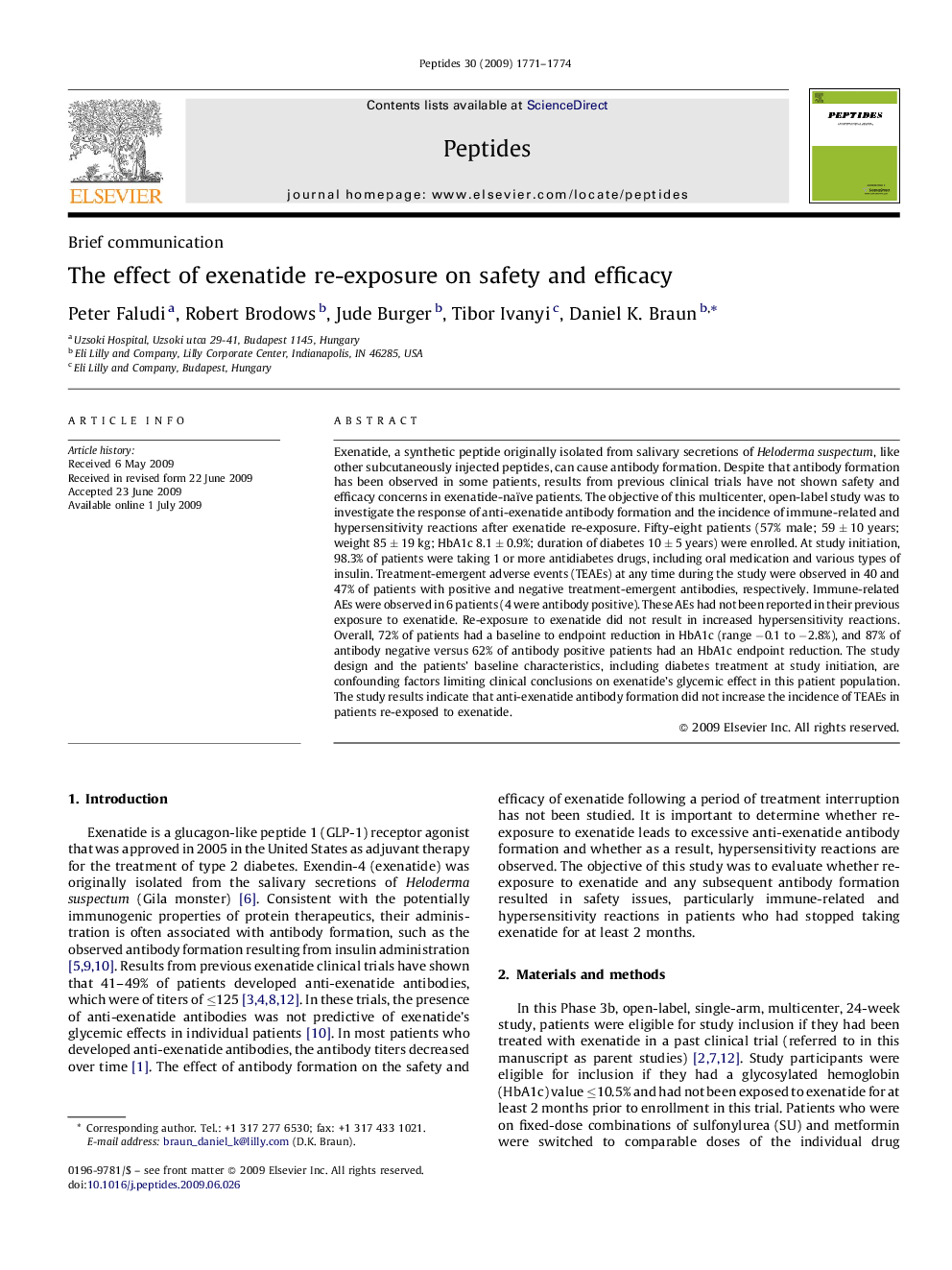 The effect of exenatide re-exposure on safety and efficacy