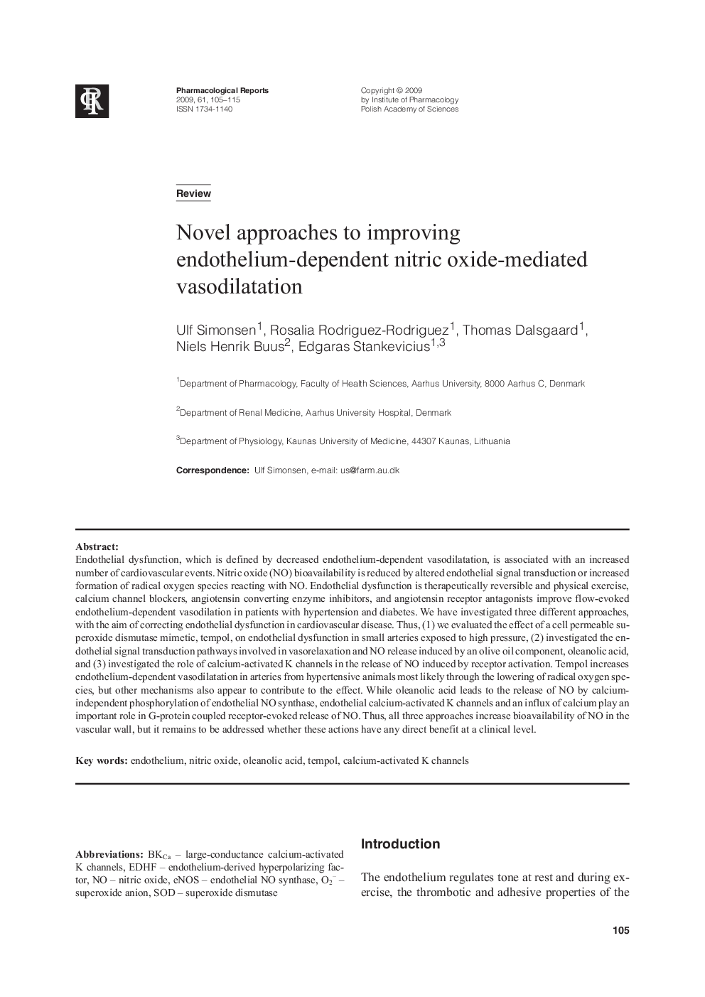 Novel approaches to improving endothelium-dependent nitric oxide-mediated vasodilatation