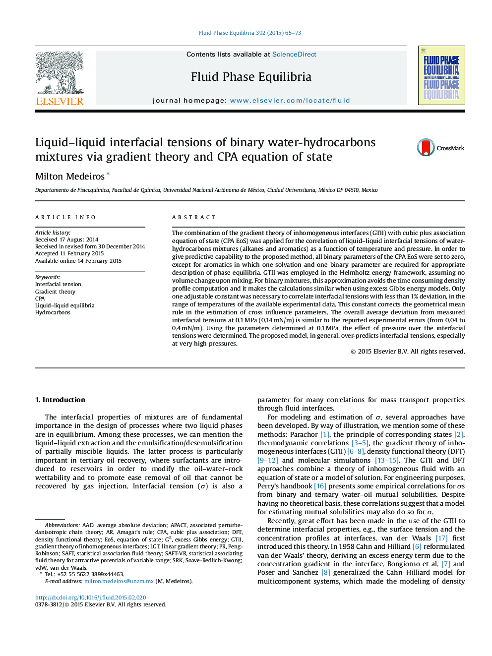 Liquid–liquid interfacial tensions of binary water-hydrocarbons mixtures via gradient theory and CPA equation of state