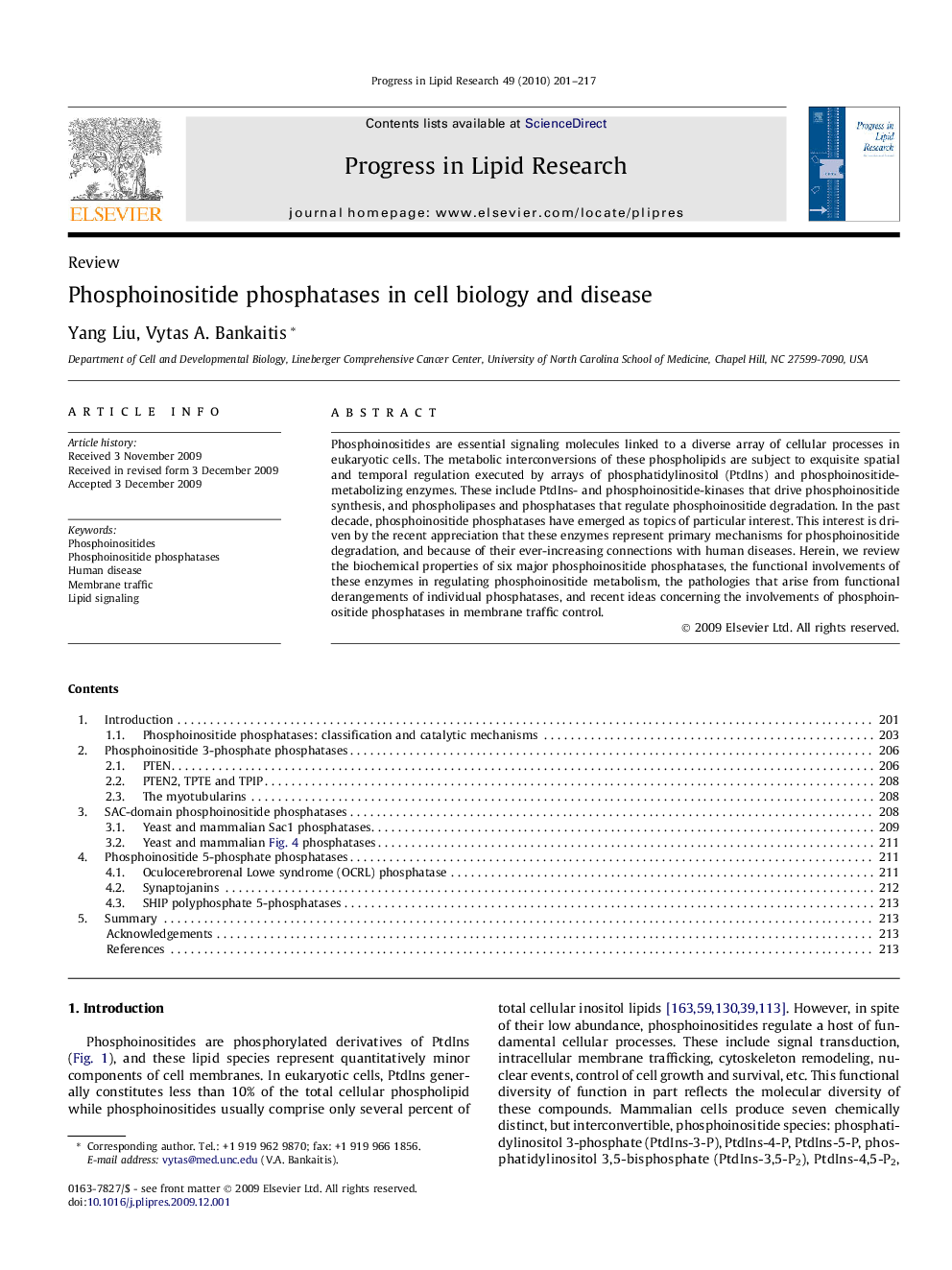 Phosphoinositide phosphatases in cell biology and disease