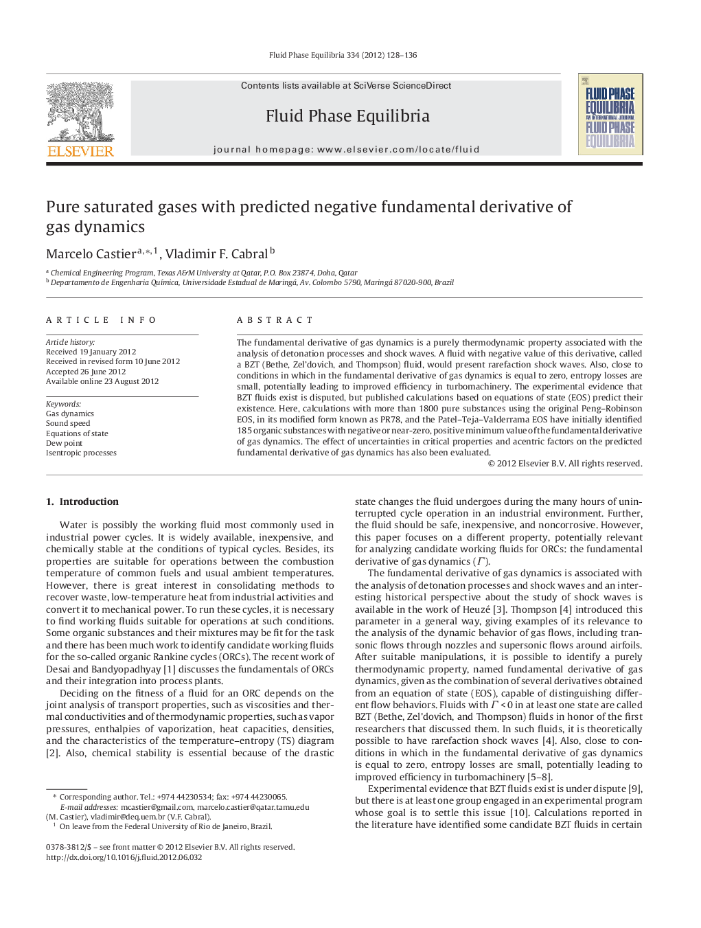 Pure saturated gases with predicted negative fundamental derivative of gas dynamics