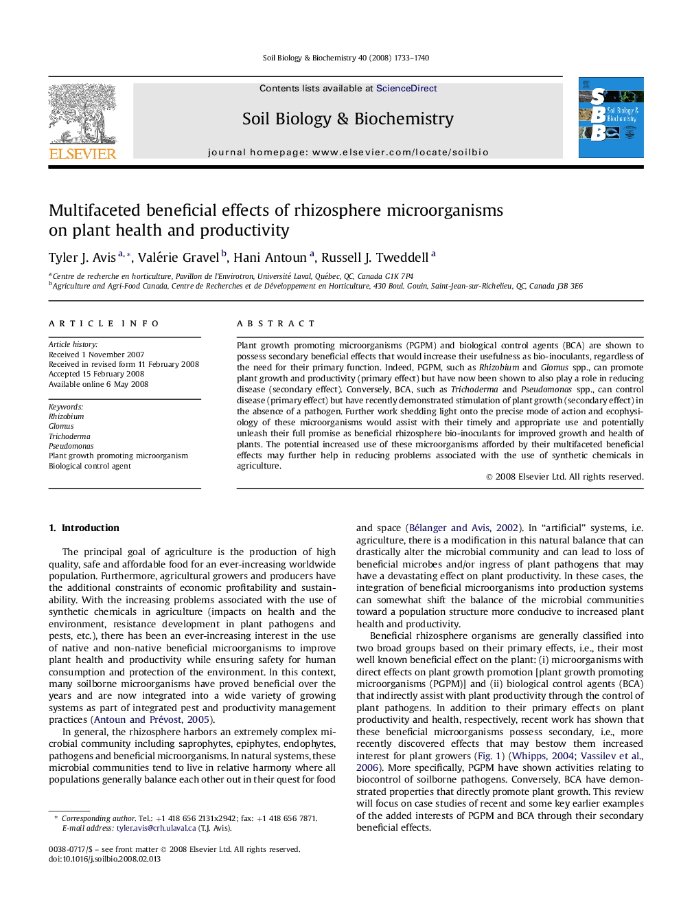 Multifaceted beneficial effects of rhizosphere microorganisms on plant health and productivity