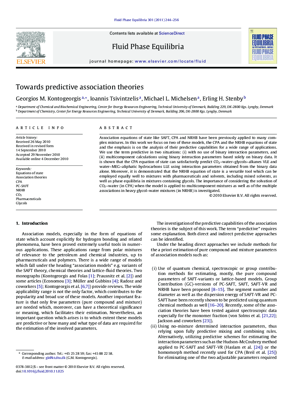 Towards predictive association theories