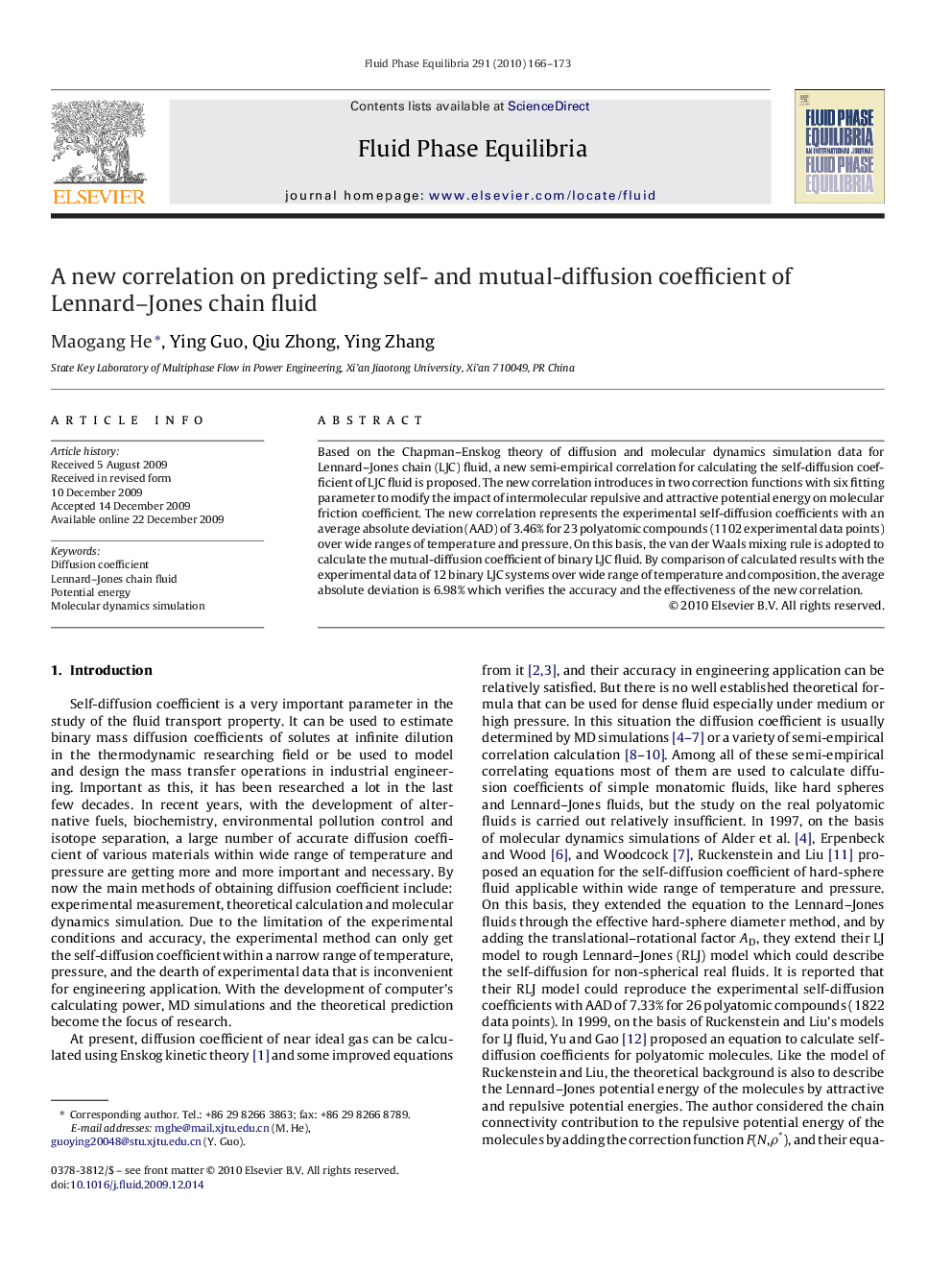 A new correlation on predicting self- and mutual-diffusion coefficient of Lennard–Jones chain fluid