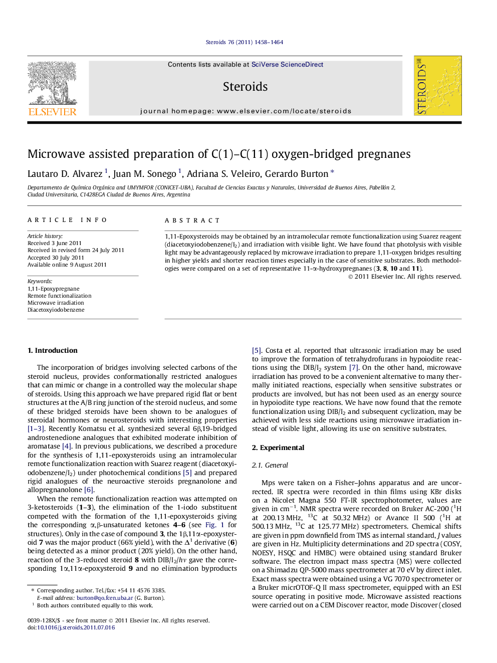 Microwave assisted preparation of C(1)–C(11) oxygen-bridged pregnanes