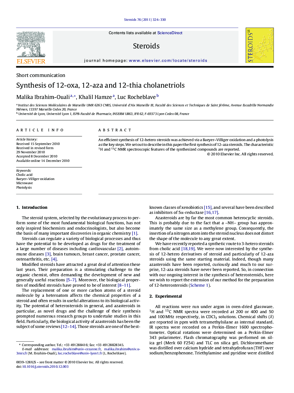 Synthesis of 12-oxa, 12-aza and 12-thia cholanetriols