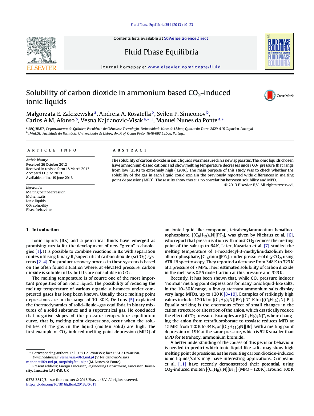 Solubility of carbon dioxide in ammonium based CO2-induced ionic liquids