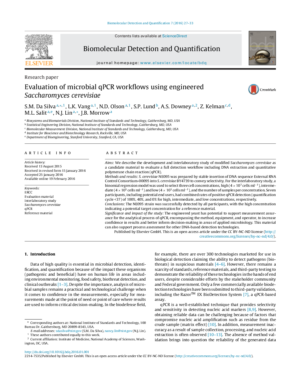 Evaluation of microbial qPCR workflows using engineered Saccharomyces cerevisiae