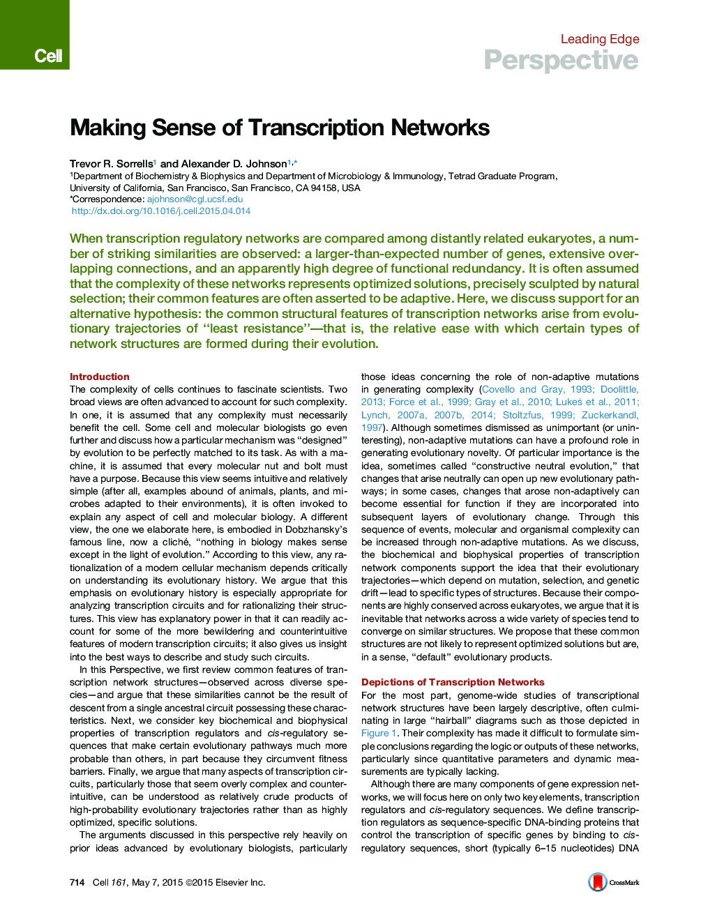 Making Sense of Transcription Networks