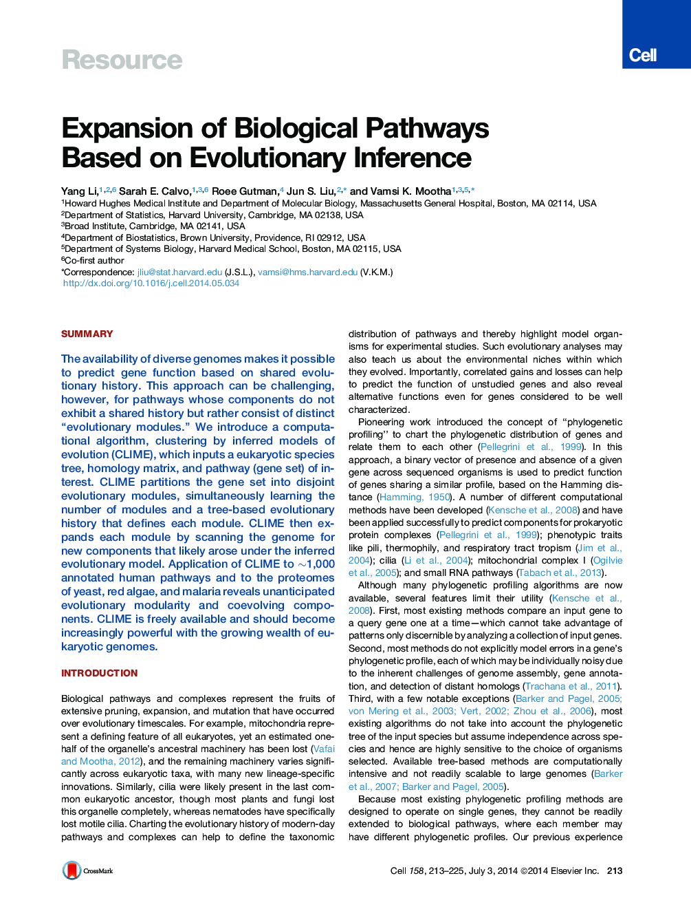 Expansion of Biological Pathways Based on Evolutionary Inference