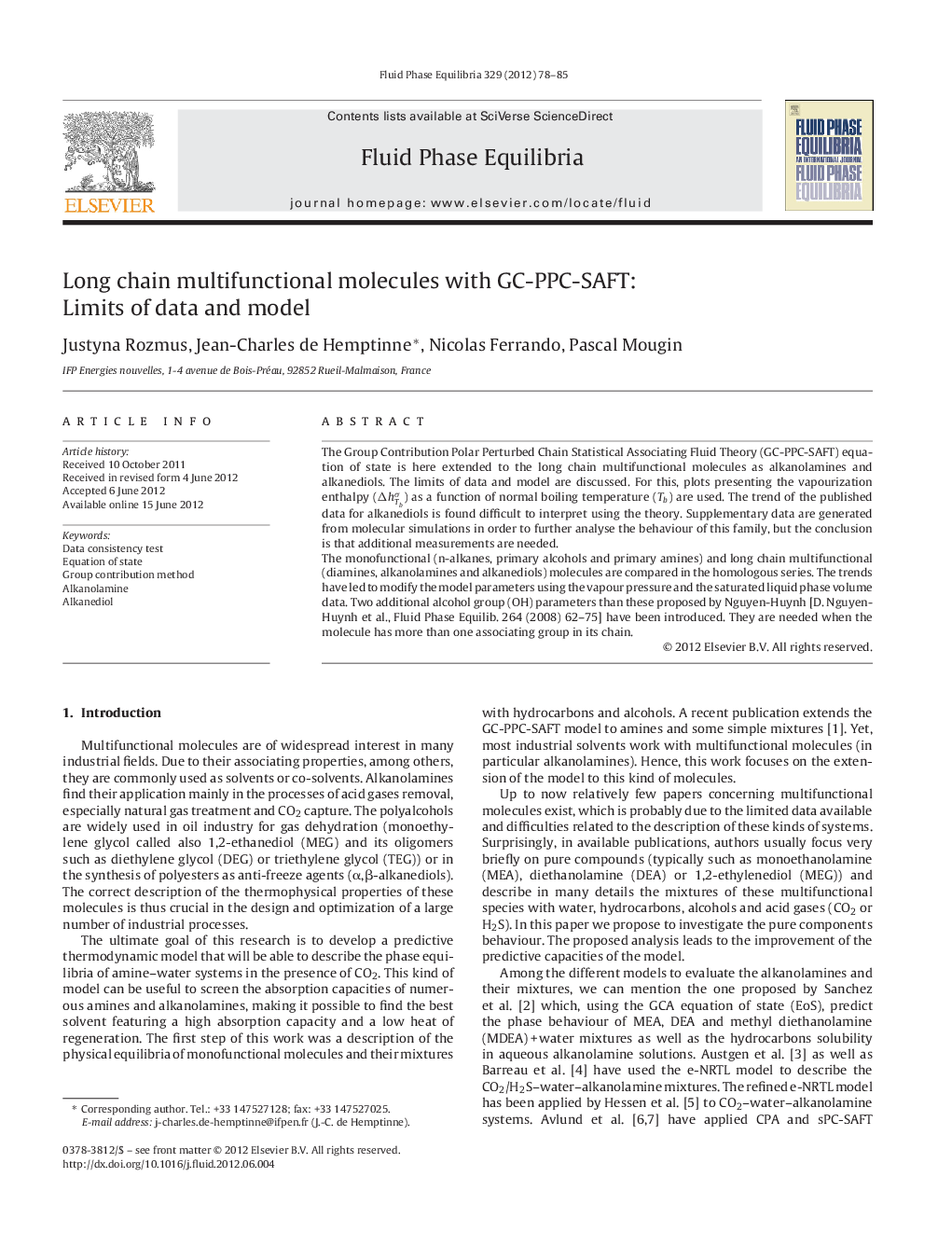 Long chain multifunctional molecules with GC-PPC-SAFT: Limits of data and model