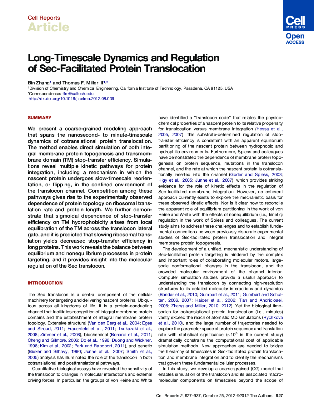 Long-Timescale Dynamics and Regulation of Sec-Facilitated Protein Translocation