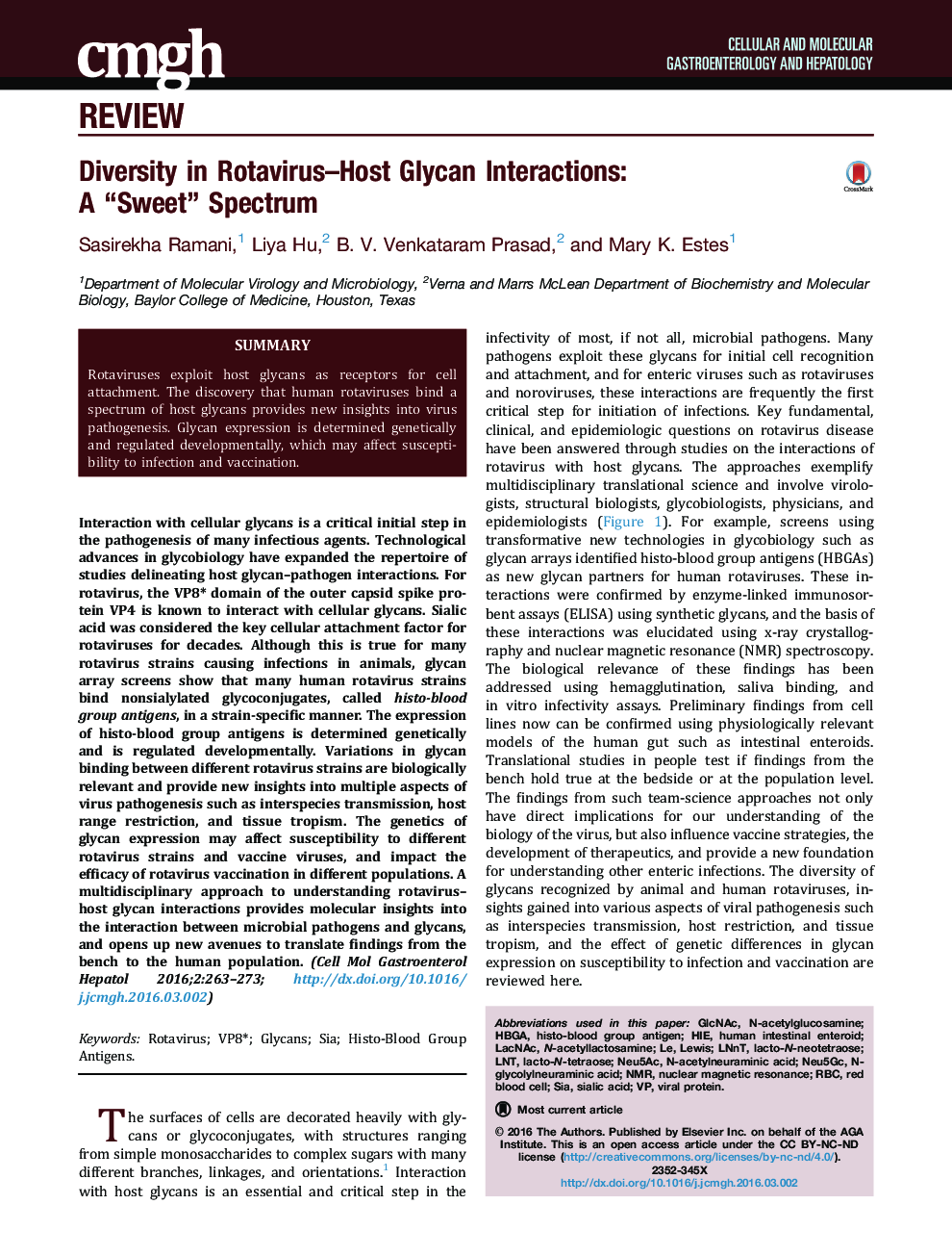 Diversity in Rotavirus–Host Glycan Interactions: A “Sweet” Spectrum 