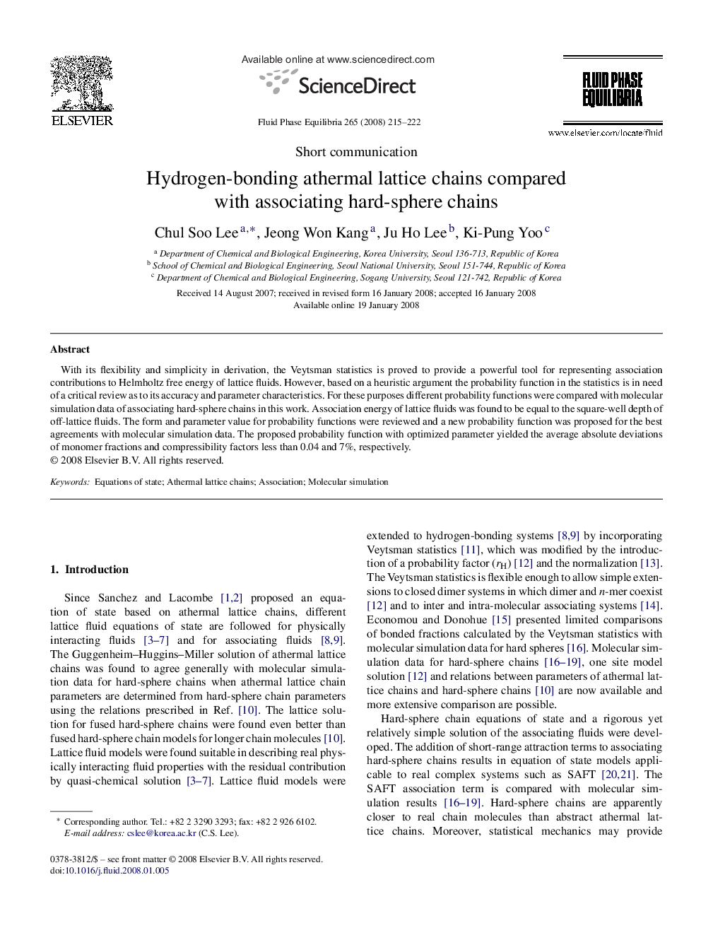 Hydrogen-bonding athermal lattice chains compared with associating hard-sphere chains