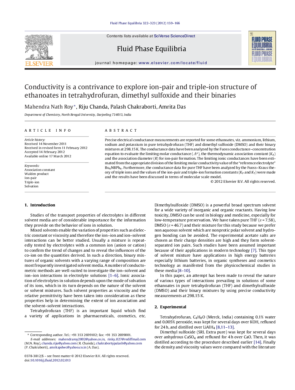 Conductivity is a contrivance to explore ion-pair and triple-ion structure of ethanoates in tetrahydrofuran, dimethyl sulfoxide and their binaries