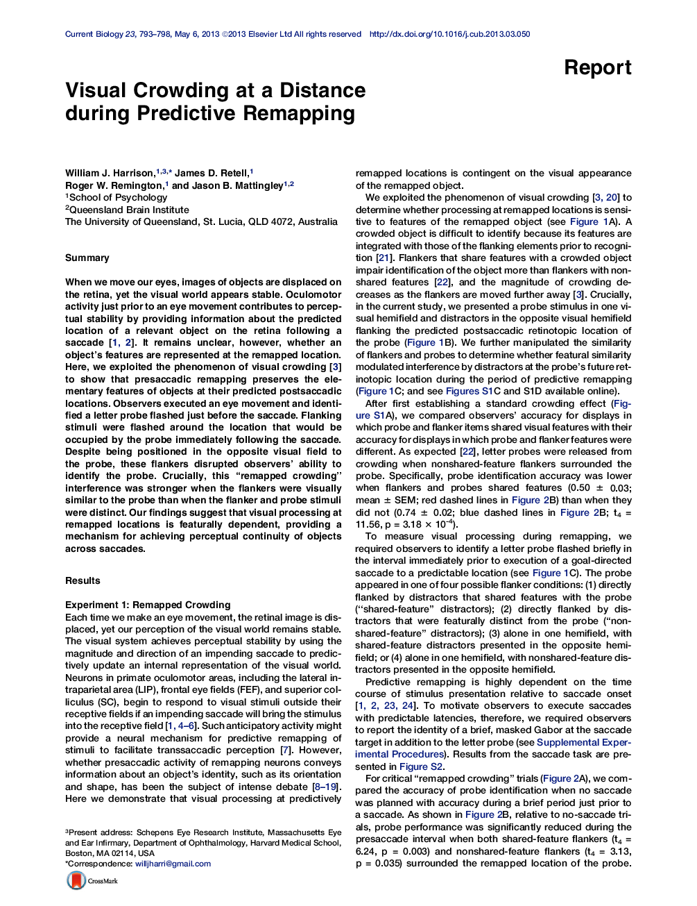 Visual Crowding at a Distance during Predictive Remapping