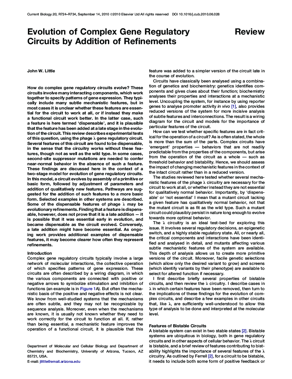 Evolution of Complex Gene Regulatory Circuits by Addition of Refinements