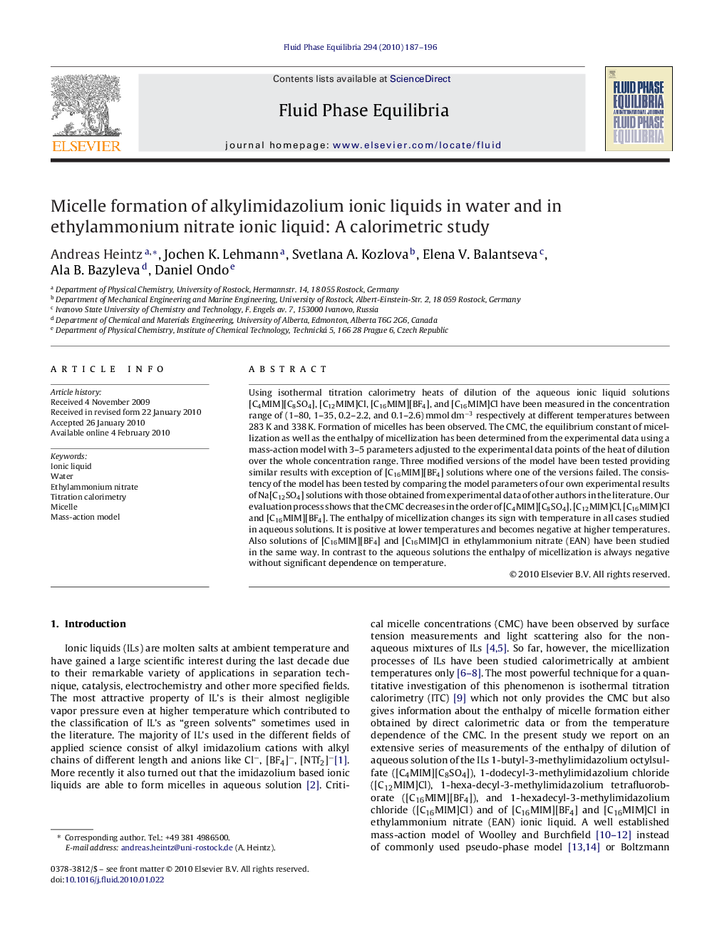 Micelle formation of alkylimidazolium ionic liquids in water and in ethylammonium nitrate ionic liquid: A calorimetric study