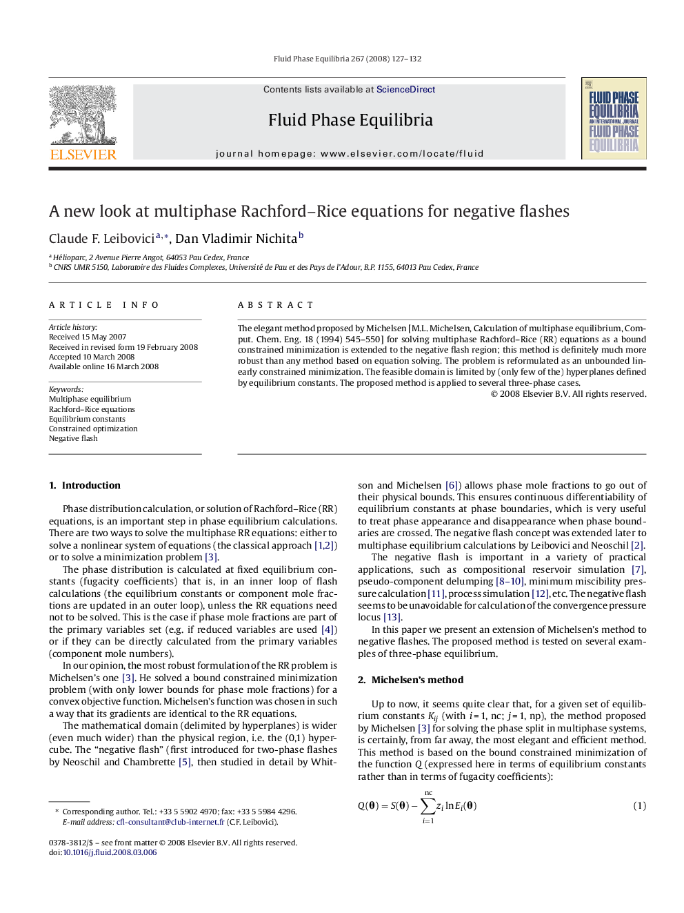 A new look at multiphase Rachford–Rice equations for negative flashes