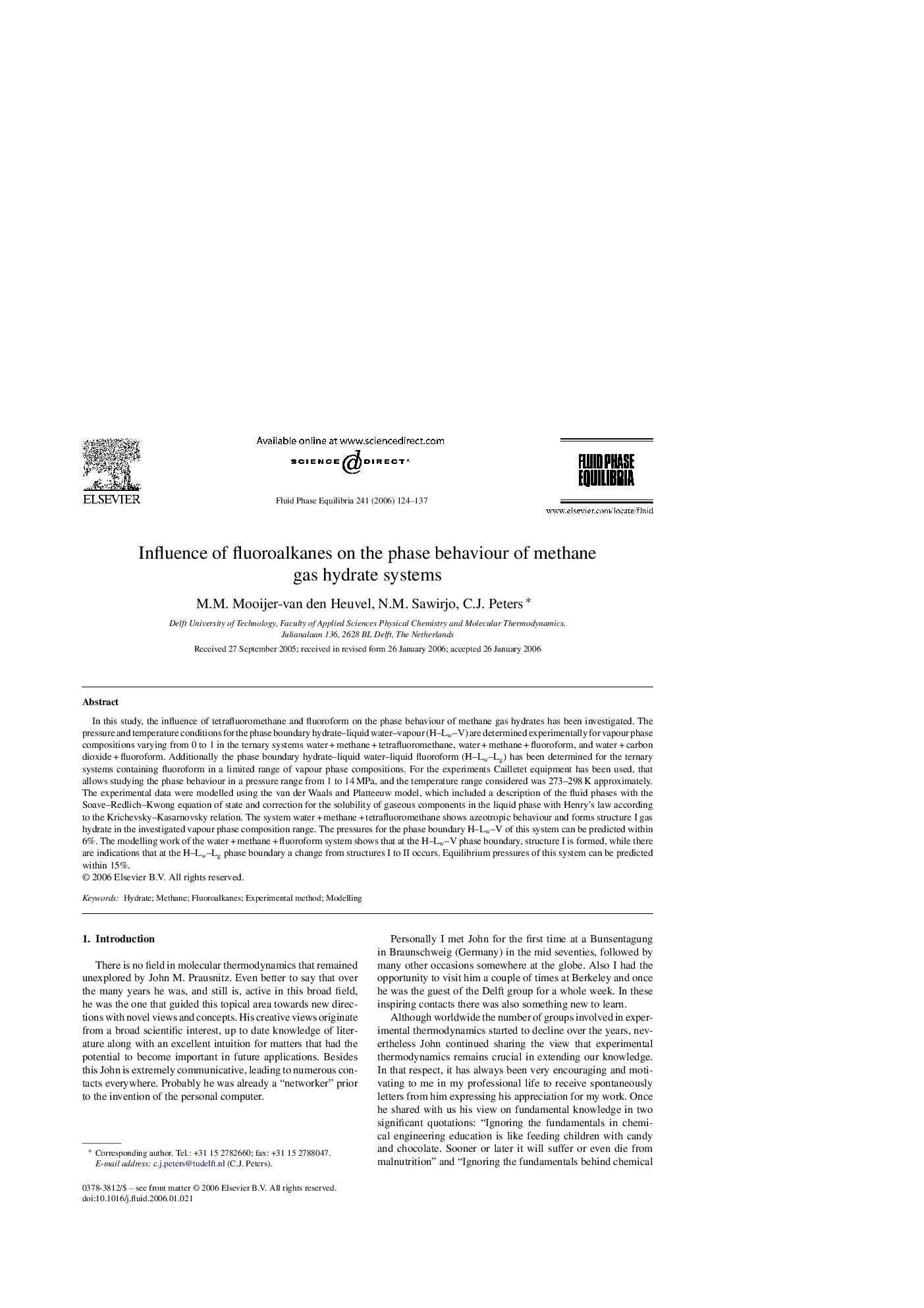 Influence of fluoroalkanes on the phase behaviour of methane gas hydrate systems