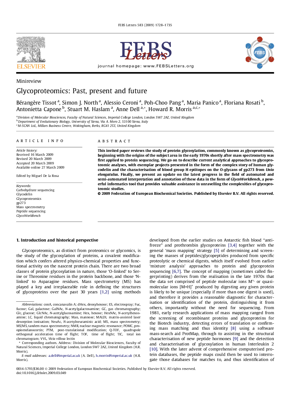 Glycoproteomics: Past, present and future