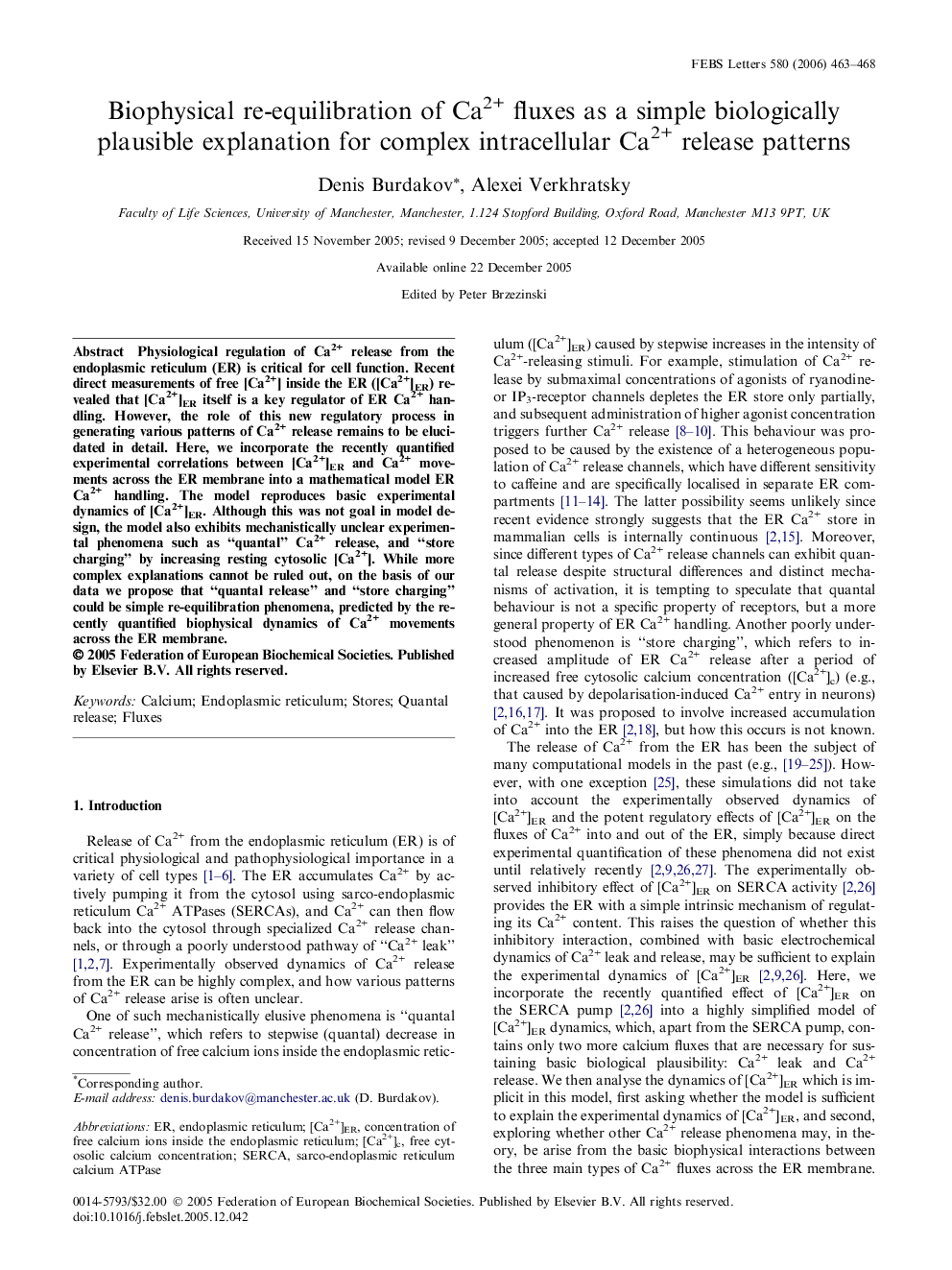 Biophysical re-equilibration of Ca2+ fluxes as a simple biologically plausible explanation for complex intracellular Ca2+ release patterns