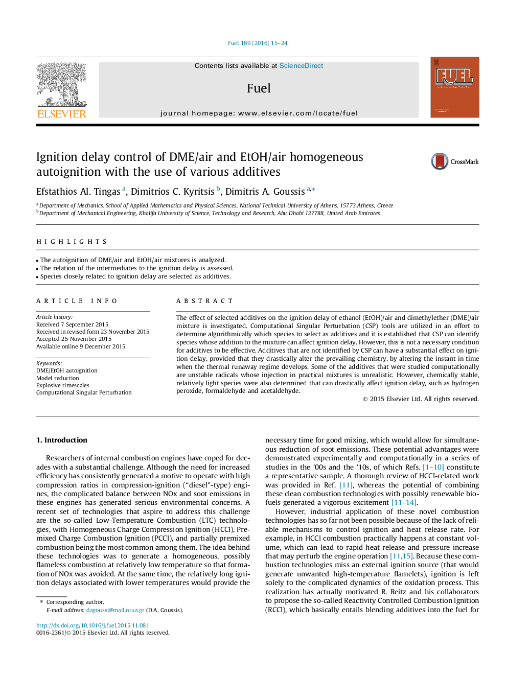 Ignition delay control of DME/air and EtOH/air homogeneous autoignition with the use of various additives