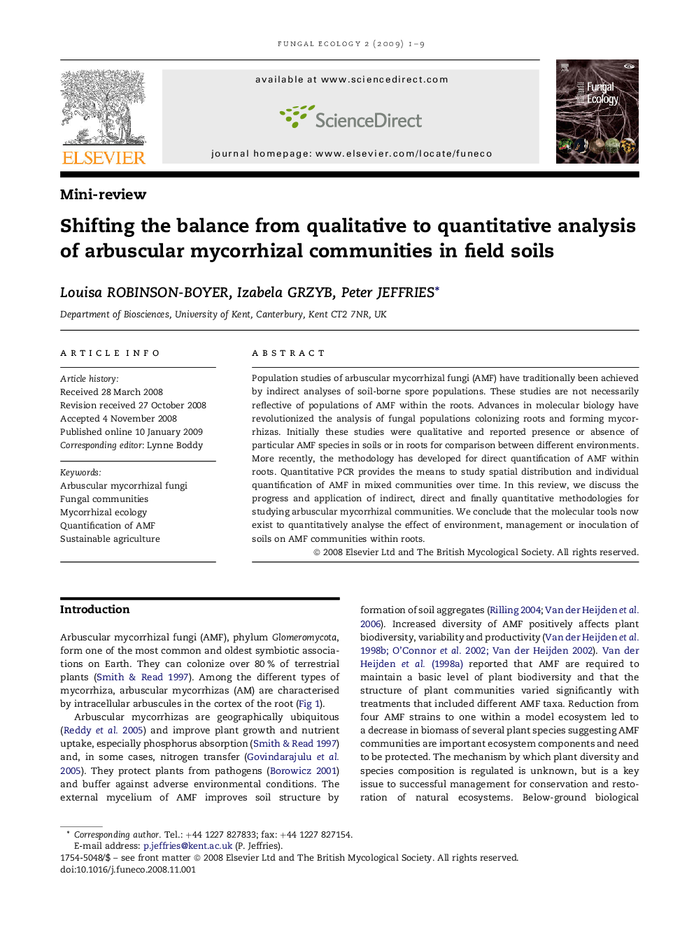 Shifting the balance from qualitative to quantitative analysis of arbuscular mycorrhizal communities in field soils