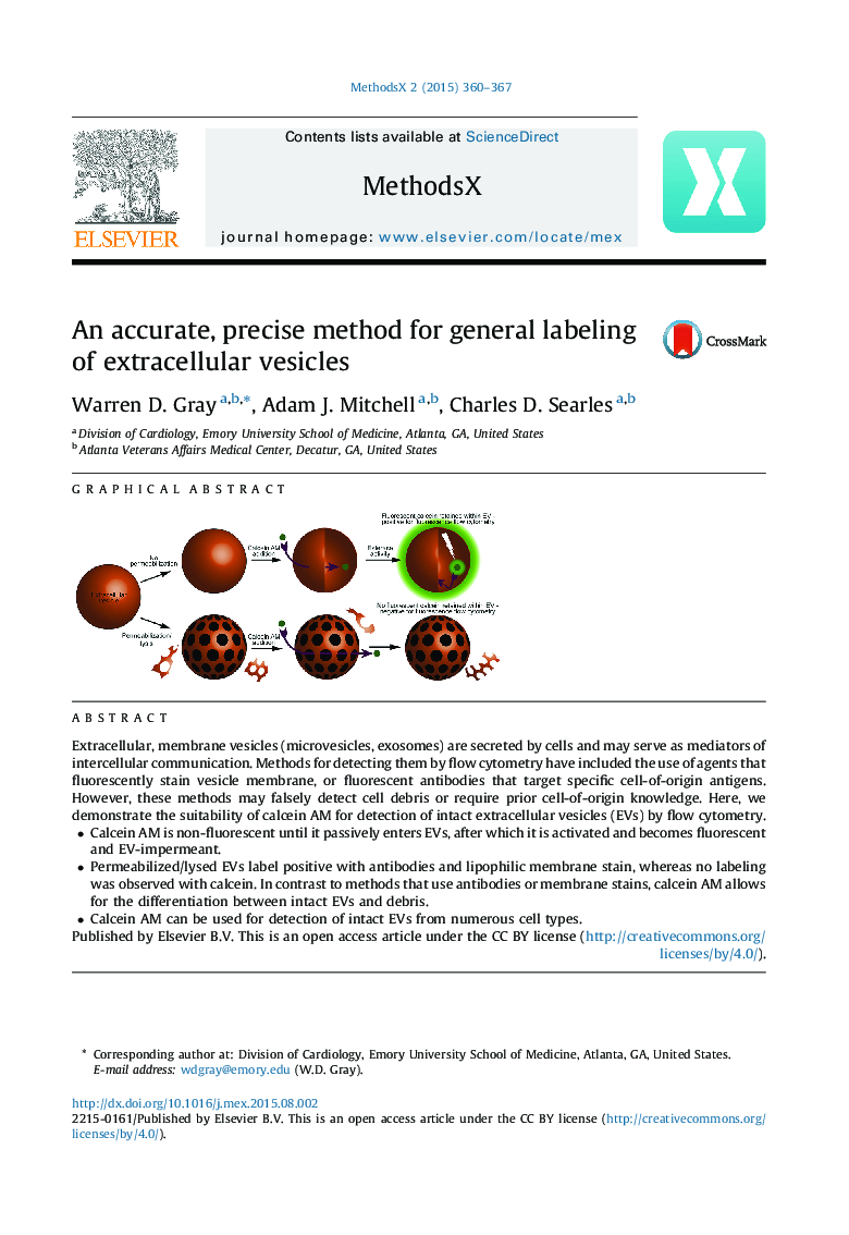 An accurate, precise method for general labeling of extracellular vesicles