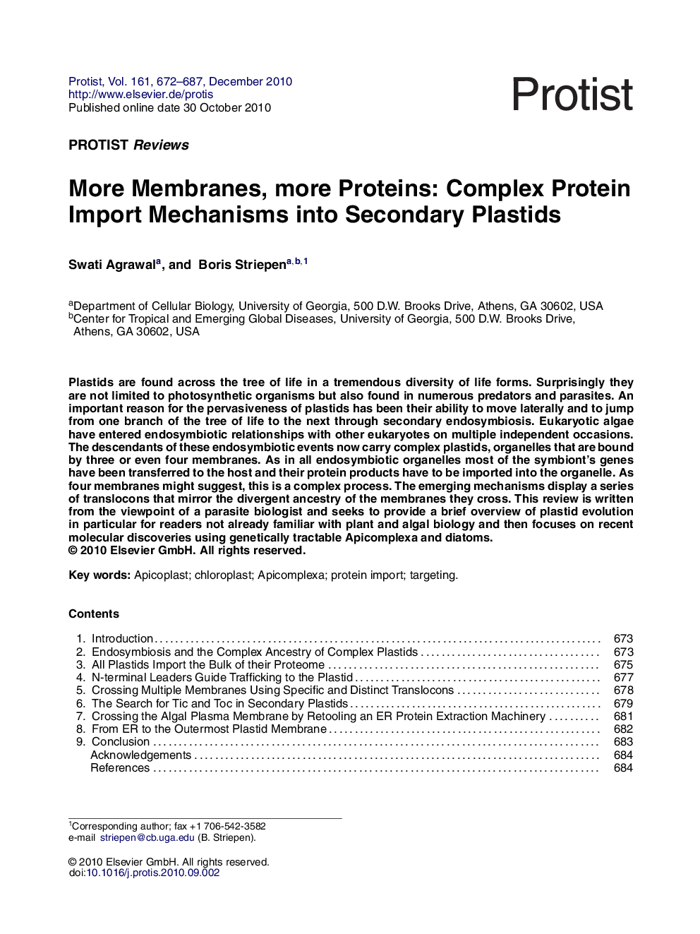 More Membranes, more Proteins: Complex Protein Import Mechanisms into Secondary Plastids