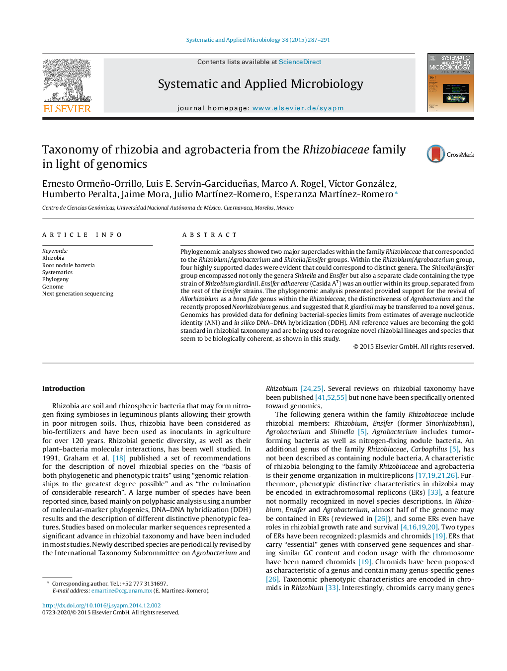 Taxonomy of rhizobia and agrobacteria from the Rhizobiaceae family in light of genomics