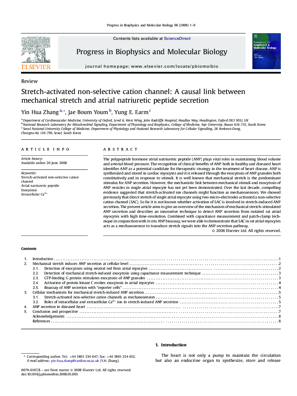 Stretch-activated non-selective cation channel: A causal link between mechanical stretch and atrial natriuretic peptide secretion