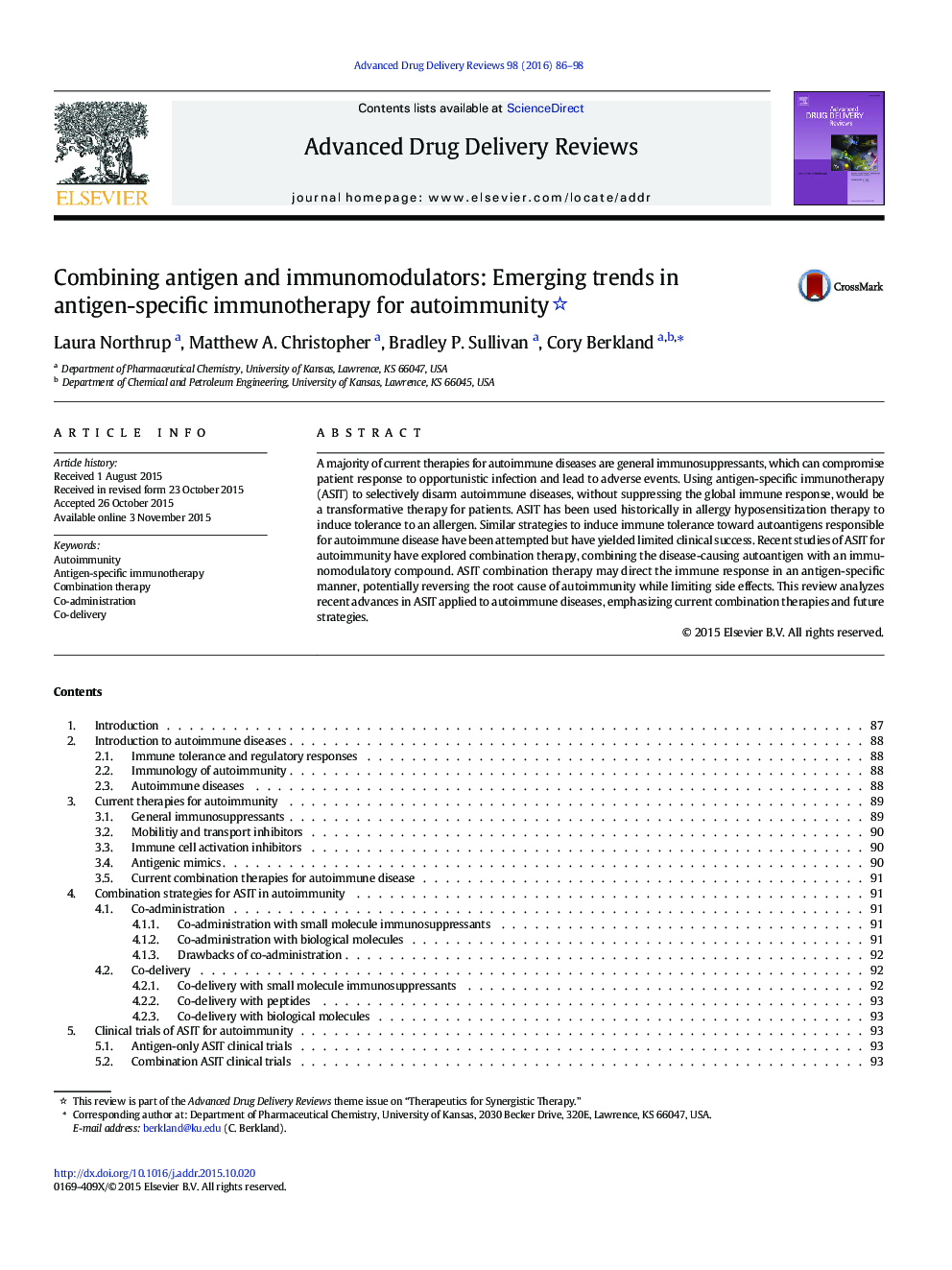 Combining antigen and immunomodulators: Emerging trends in antigen-specific immunotherapy for autoimmunity 