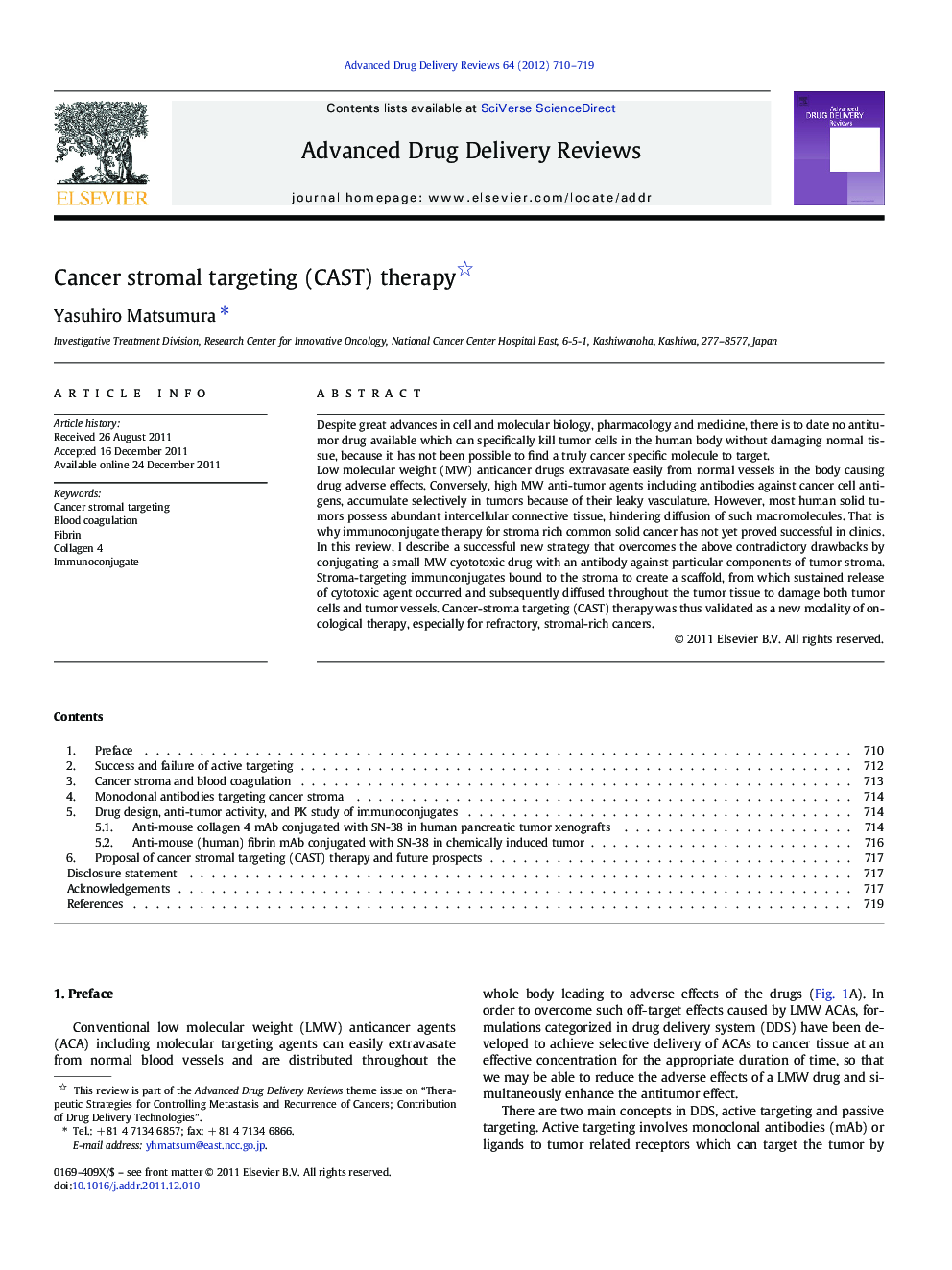 Cancer stromal targeting (CAST) therapy 