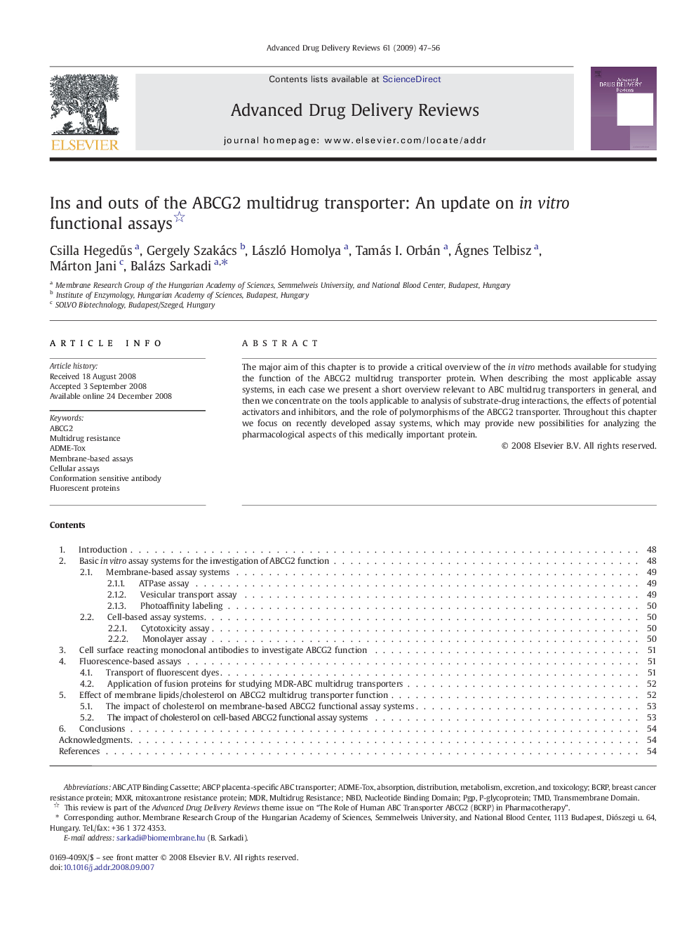 Ins and outs of the ABCG2 multidrug transporter: An update on in vitro functional assays 