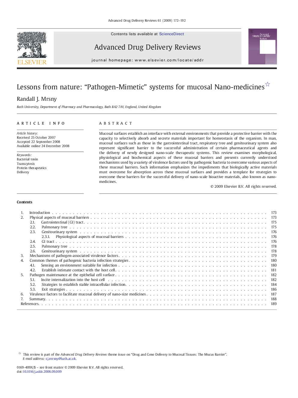 Lessons from nature: “Pathogen-Mimetic” systems for mucosal Nano-medicines 