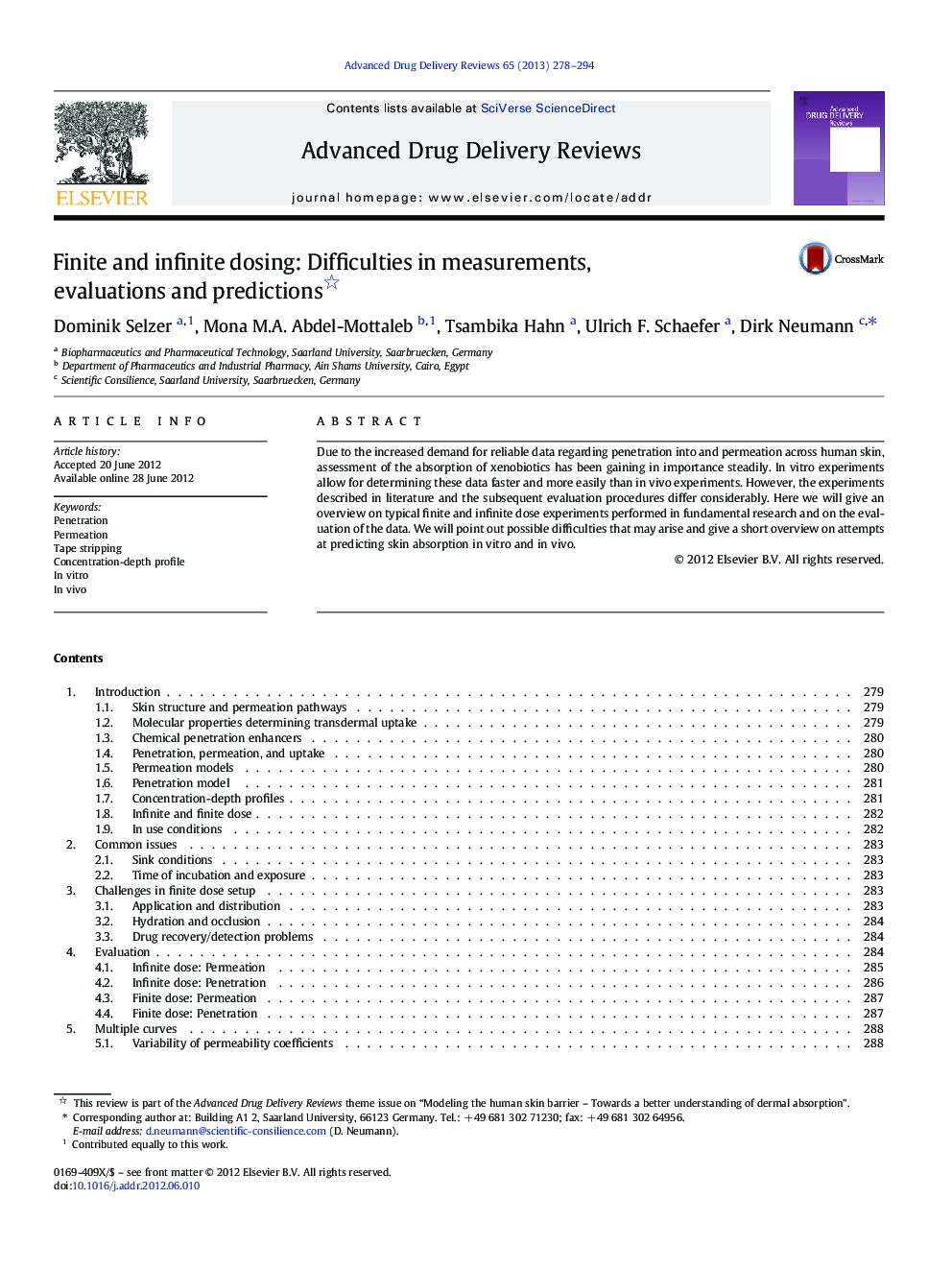 Finite and infinite dosing: Difficulties in measurements, evaluations and predictions 