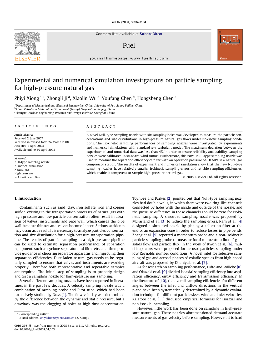 Experimental and numerical simulation investigations on particle sampling for high-pressure natural gas