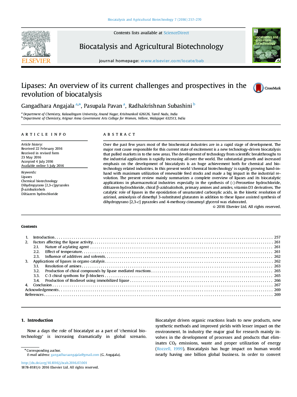 Lipases: An overview of its current challenges and prospectives in the revolution of biocatalysis