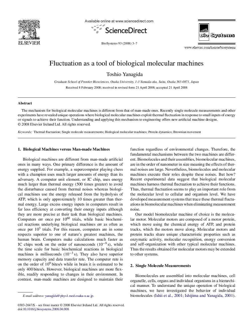 Fluctuation as a tool of biological molecular machines