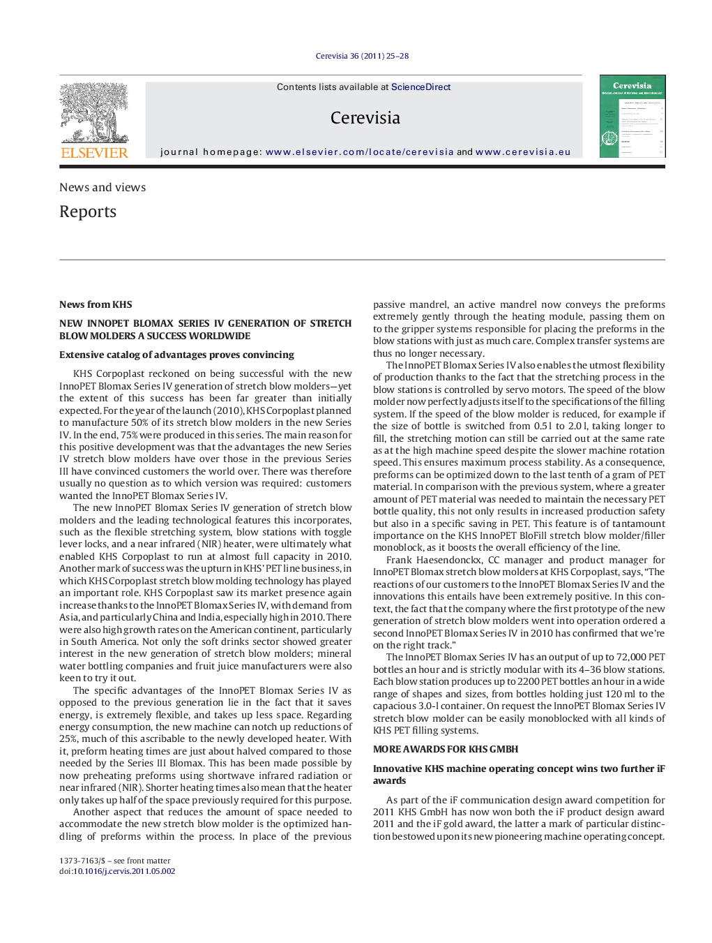 عکس صفحه اول مقاله: Reports Reports