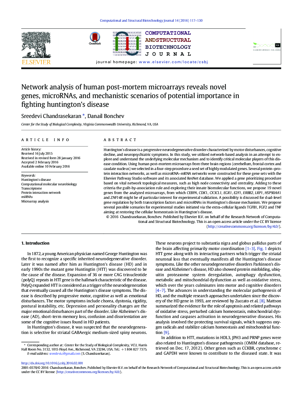 Network analysis of human post-mortem microarrays reveals novel genes, microRNAs, and mechanistic scenarios of potential importance in fighting huntington's disease