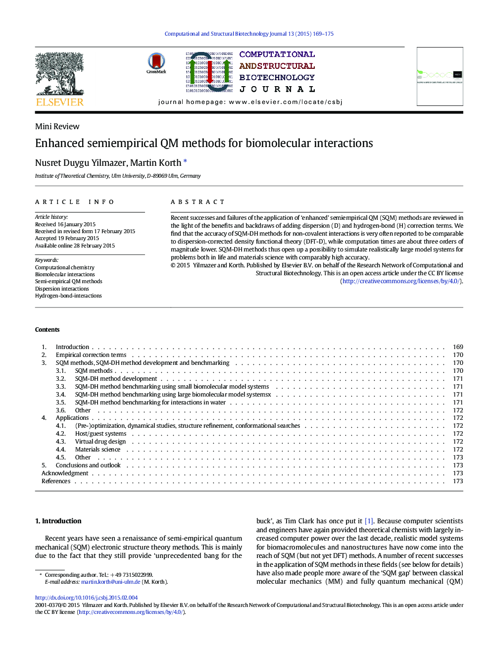 Enhanced semiempirical QM methods for biomolecular interactions