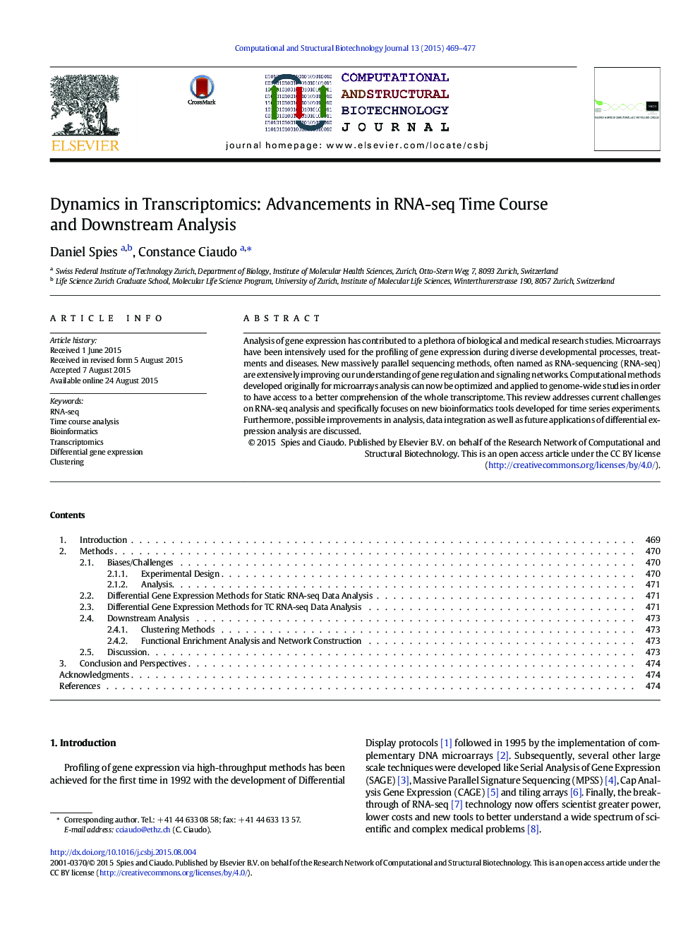 Dynamics in Transcriptomics: Advancements in RNA-seq Time Course and Downstream Analysis