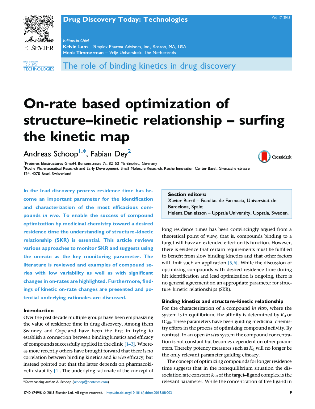 On-rate based optimization of structure–kinetic relationship – surfing the kinetic map