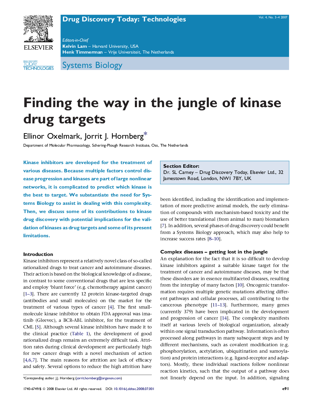 Finding the way in the jungle of kinase drug targets