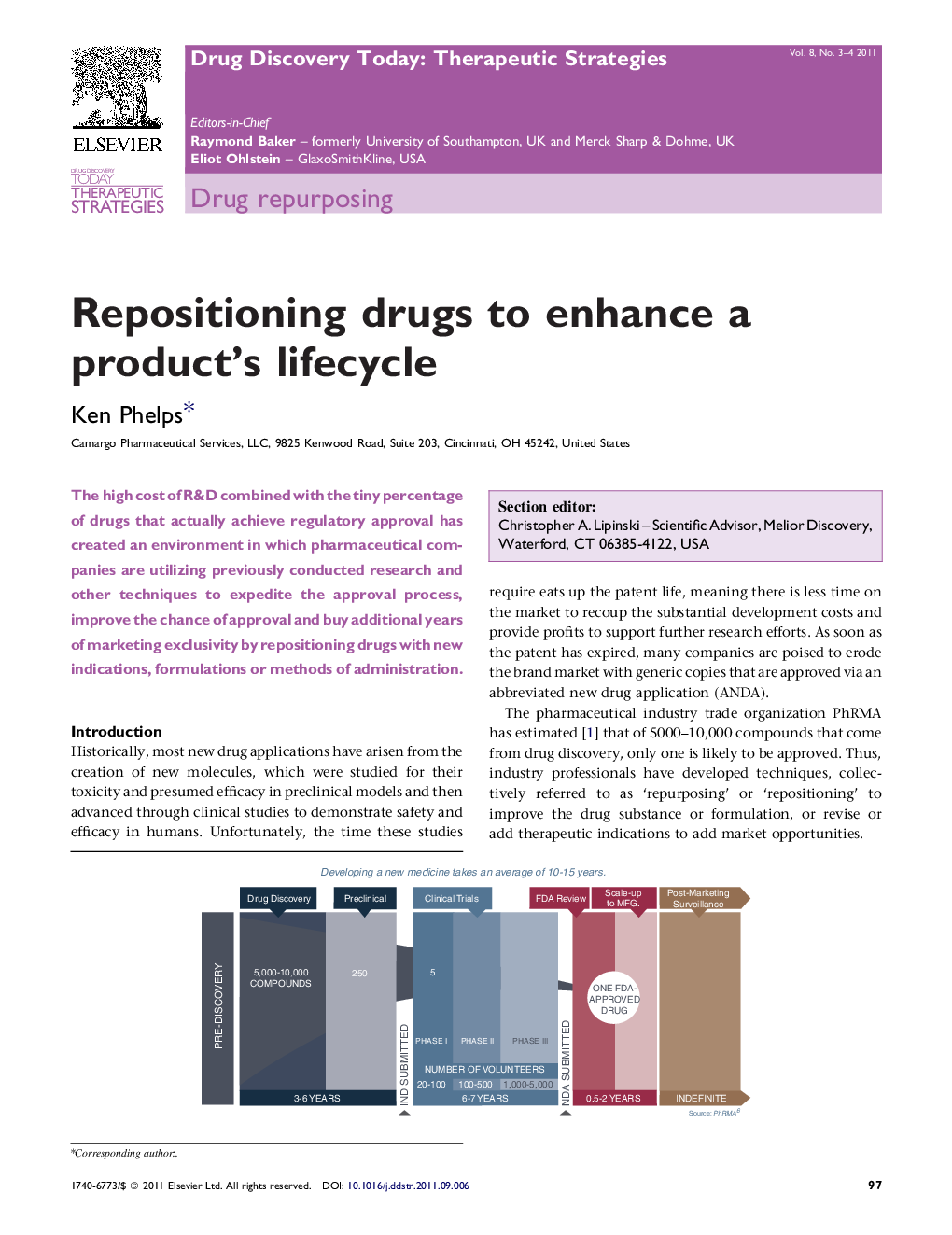 Repositioning drugs to enhance a product's lifecycle